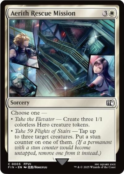 Aerith Rescue Mission (Universes Beyond: FINAL FANTASY) Medium Play Foil