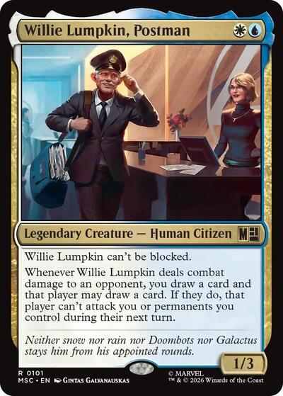 Willie Lumpkin, Postman (Surge Foil) (Commander: Marvel Super Heroes) Near Mint Foil
