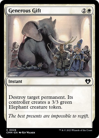 Generous Gift (Commander Masters) Near Mint Foil