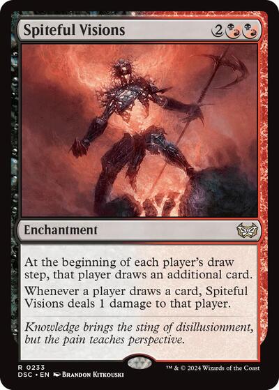 Spiteful Visions (Commander: Duskmourn: House of Horror) Near Mint