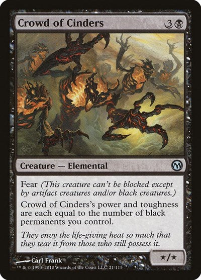Crowd of Cinders (Duels of the Planeswalkers) Heavy Play