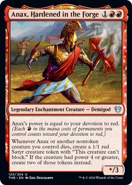 Anax, Hardened in the Forge (Theros Beyond Death) Medium Play Foil