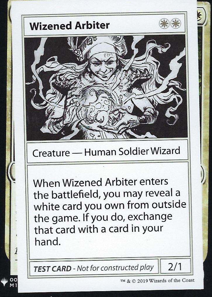 Wizened Arbiter (Mystery Booster Test Print) Near Mint