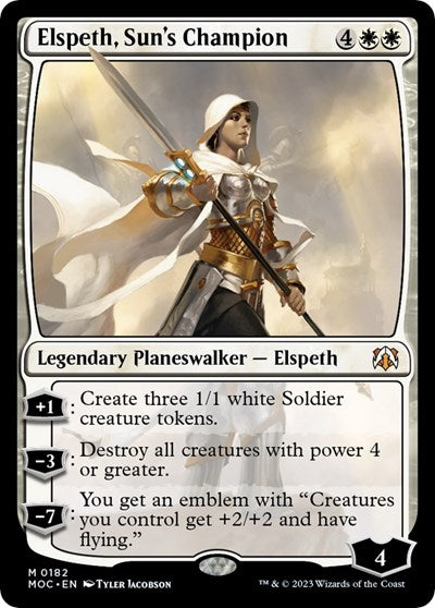 Elspeth, Sun's Champion (Commander: March of the Machine) Light Play