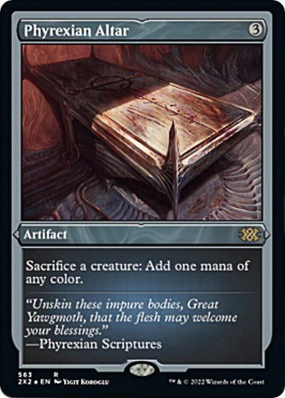 Phyrexian Altar (Foil Etched) (Double Masters 2022) Light Play Foil