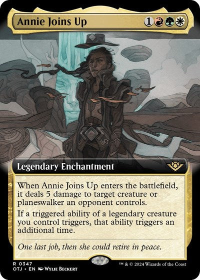 Annie Joins Up (Extended Art) (Outlaws of Thunder Junction) Damaged / Poor