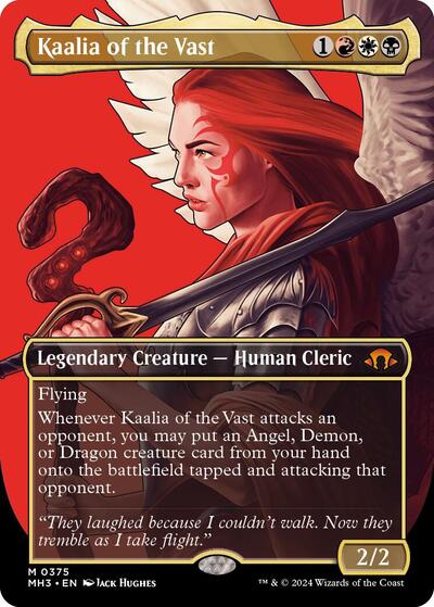 Kaalia of the Vast (Borderless) (0375) (Modern Horizons 3) Light Play Foil