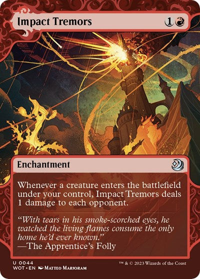 Impact Tremors (Wilds of Eldraine: Enchanting Tales) Light Play Foil