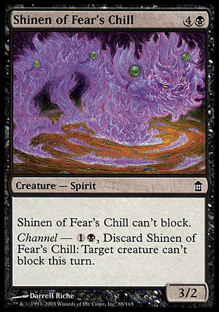 Shinen of Fear's Chill (Saviors of Kamigawa) Light Play
