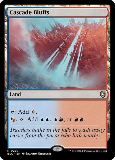 Cascade Bluffs (Commander: Bloomburrow) Light Play