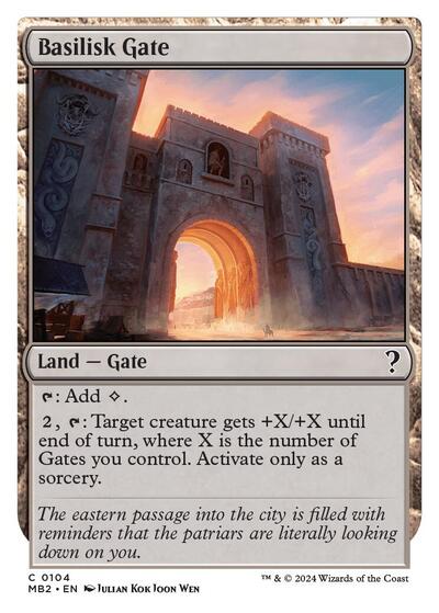 Basilisk Gate (White Border) (Mystery Booster 2) Near Mint