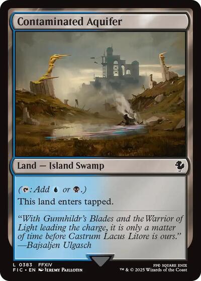 Contaminated Aquifer (Surge Foil) (Commander: FINAL FANTASY) Light Play Foil