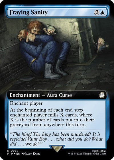 Fraying Sanity (Extended Art) (Surge Foil) (Universes Beyond: Fallout) Near Mint Foil