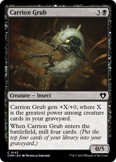 Carrion Grub (Commander Masters) Near Mint Foil