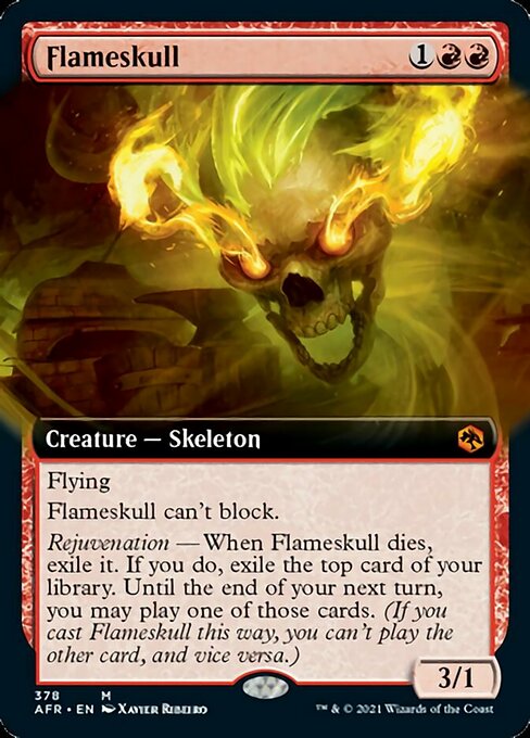 Flameskull (Extended Art) (Adventures in the Forgotten Realms) Medium Play Foil