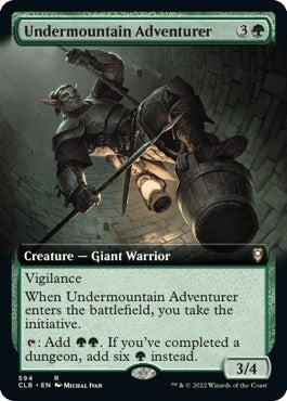 Undermountain Adventurer (Extended Art) (Commander Legends: Battle for Baldur's Gate) Light Play Foil