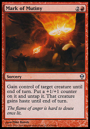 Mark of Mutiny (Zendikar) Light Play