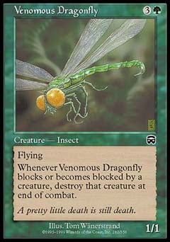 Venomous Dragonfly (Mercadian Masques) Near Mint
