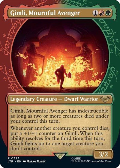 Gimli, Mournful Avenger (Showcase) (Universes Beyond: The Lord of the Rings: Tales of Middle-earth) Near Mint