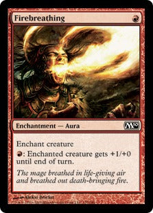 Firebreathing (Magic 2010 Core Set) Medium Play