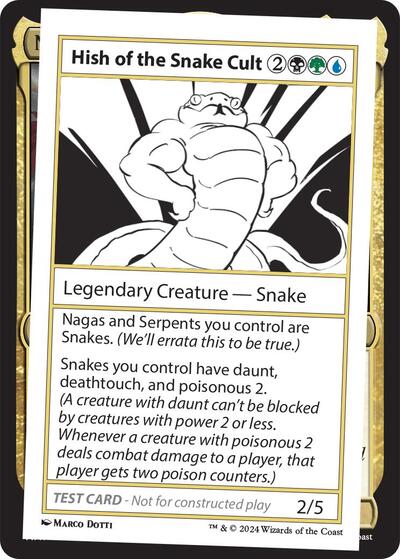 Hish of the Snake Cult (Mystery Booster 2 Playtest Cards) Near Mint