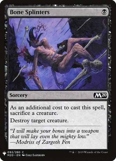 Bone Splinters (Mystery Booster) Near Mint