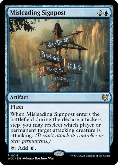 Misleading Signpost (Commander: Wilds of Eldraine) Near Mint