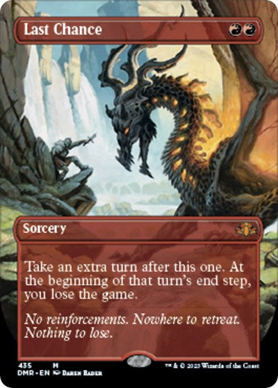 Last Chance (Borderless) (Dominaria Remastered) Medium Play