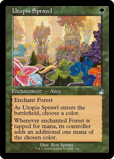 Utopia Sprawl (Retro Frame) (Ravnica Remastered) Light Play