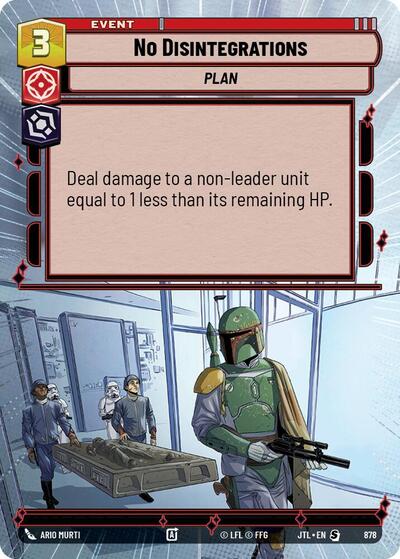 No Disintegrations (Hyperspace Foil) (Jump to Lightspeed) Near Mint Foil