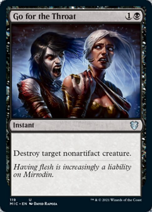 Go for the Throat (Commander 2021 Midnight Hunt) Near Mint