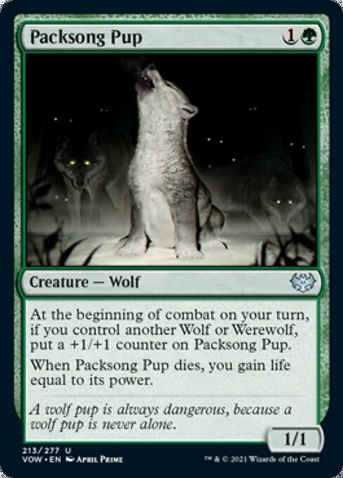 Packsong Pup (Innistrad: Crimson Vow) Medium Play