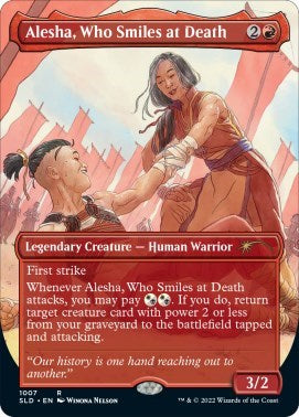 Alesha, Who Smiles at Death (Secret Lair) Light Play