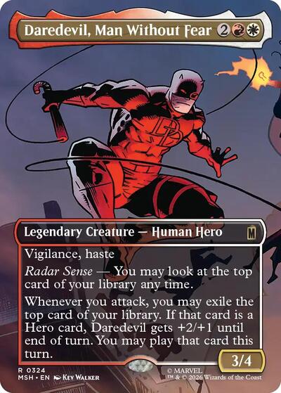 Daredevil, Man Without Fear (Borderless) (0324) (Marvel Super Heroes) Near Mint