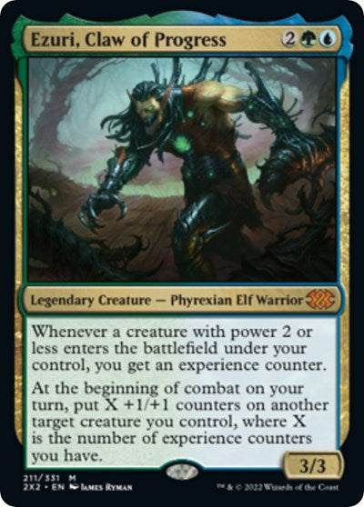 Ezuri, Claw of Progress (Double Masters 2022) Light Play Foil