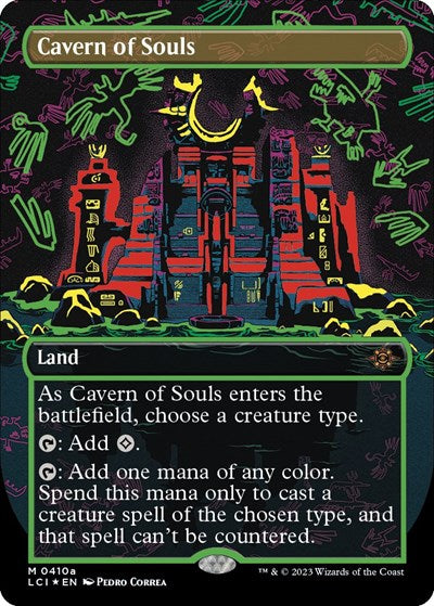 Cavern of Souls (0410a) (Borderless) (The Lost Caverns of Ixalan) Near Mint Foil