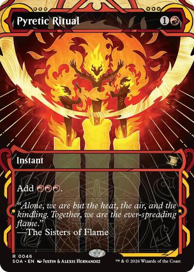 Pyretic Ritual (Secrets of Strixhaven: Mystical Archive) Damaged / Poor