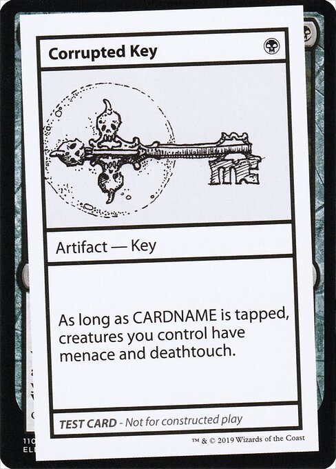 Corrupted Key (No PW Symbol) (Mystery Booster Test Print 2021) Light Play