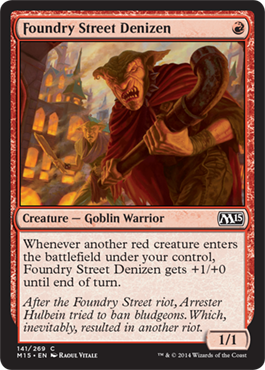 Foundry Street Denizen (Magic 2015 Core Set) Medium Play