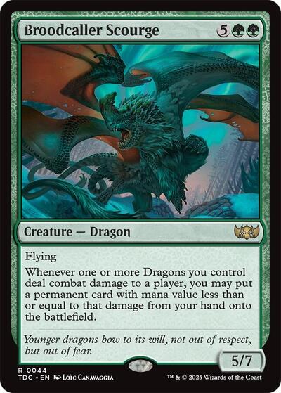 Broodcaller Scourge (Commander: Tarkir: Dragonstorm) Light Play