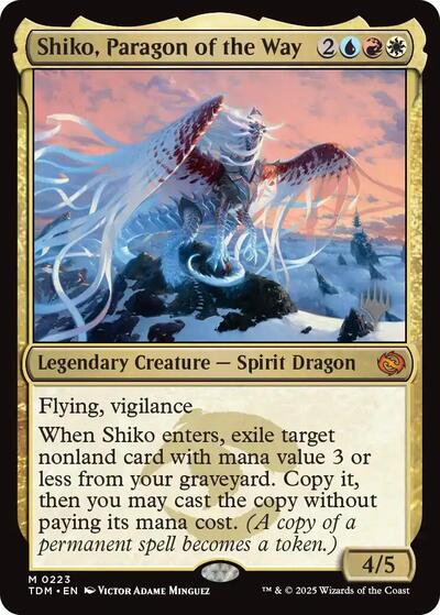 Shiko, Paragon of the Way (Promo Pack: Tarkir: Dragonstorm) Near Mint Foil