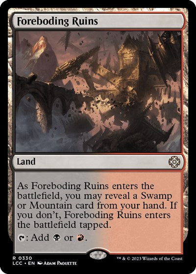 Foreboding Ruins (Commander: The Lost Caverns of Ixalan) Light Play