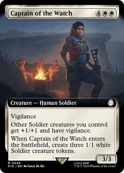 Captain of the Watch (Extended Art) (Universes Beyond: Fallout) Near Mint Foil