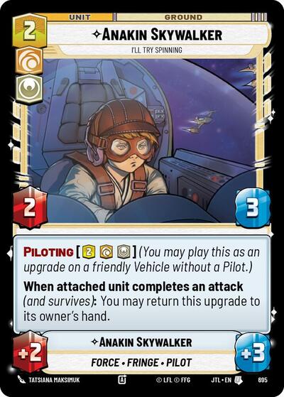 Anakin Skywalker I'll Try Spinning (Foil) (Jump to Lightspeed) Near Mint Foil