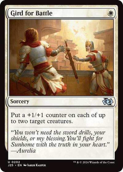 Gird for Battle (Foundations Jumpstart) Medium Play