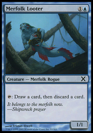 Merfolk Looter (10th Edition) Medium Play