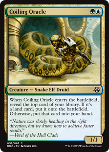 Coiling Oracle (Duel Decks: Kiora vs Elspeth) Light Play