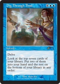 Dig Through Time (Retro Frame) (Promos: WPN and Gateway) Heavy Play Foil