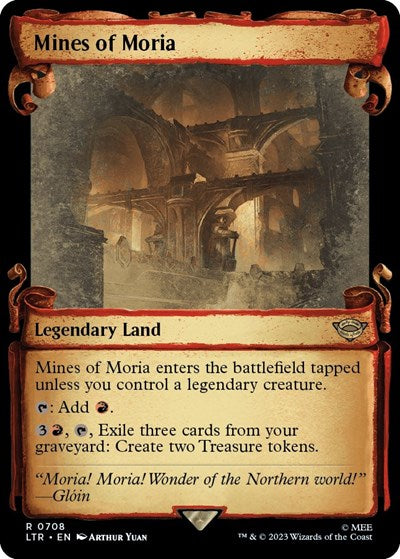Mines of Moria (Showcase Scrolls) (Universes Beyond: The Lord of the Rings: Tales of Middle-earth) Near Mint Foil