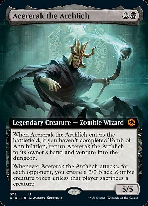 Acererak the Archlich (Extended Art) (Adventures in the Forgotten Realms) Light Play Foil
